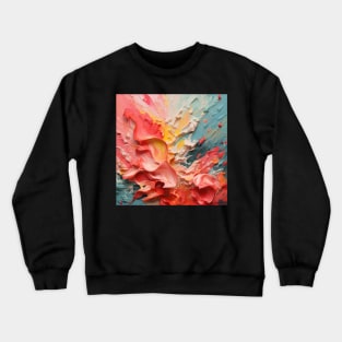 Abstract Strokes: Acrylic Brush Stripe Extravaganza Crewneck Sweatshirt